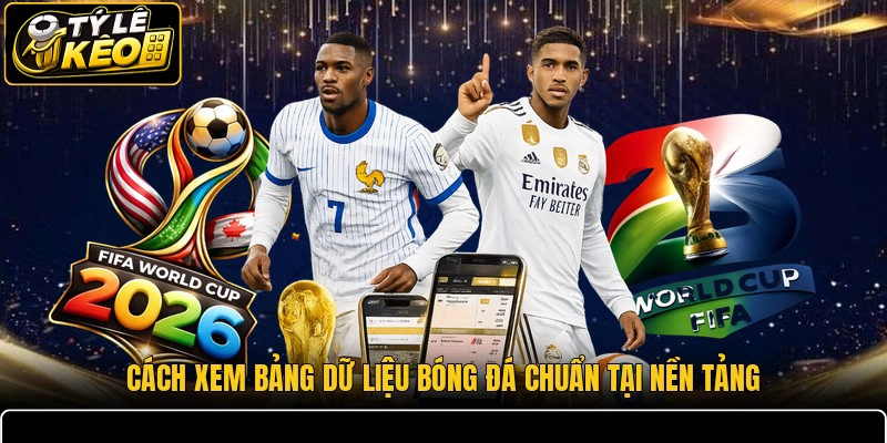 Cách xem bảng dữ liệu bóng đá chuẩn tại nền tảng