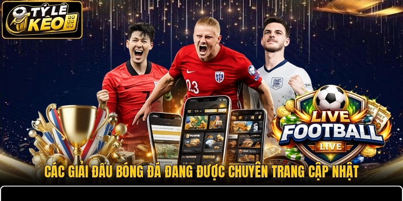 Các giải đấu bóng đá đang được chuyên trang cập nhật