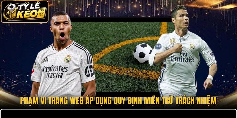 Phạm vi trang web áp dụng quy định miễn trừ trách nhiệm